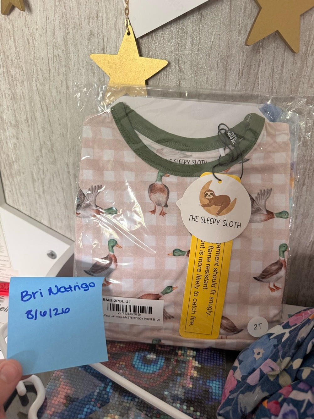 2T Mystery Boy Print B SS/P - The Sleepy Sloth